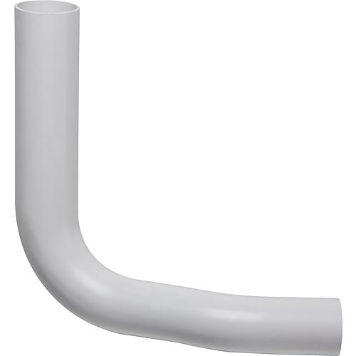 Flush pipe bend white, Ø 50x44 mm 80 mm offset right