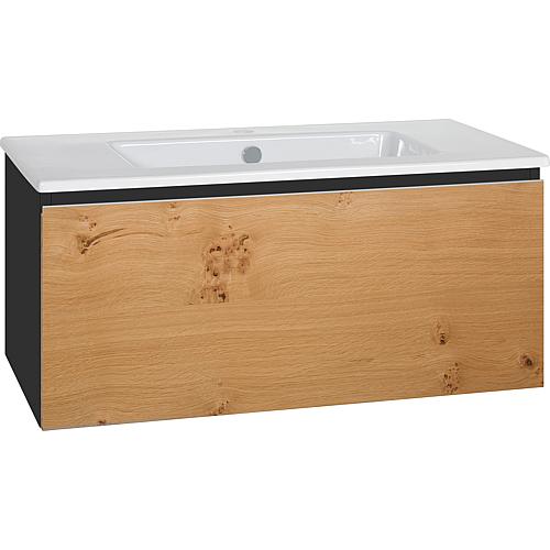 Waschtischunterschrank Ela mit Waschtisch aus Keramik Standard 4