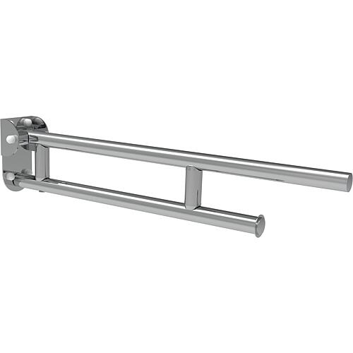 Elida 750 hinged support rail, chrome-plated stainless steel, WxHxD:95x170x750mm