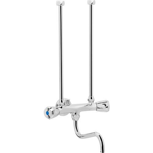 Twin lever mixer for electric water heater KWC ND, projection 160 mm chrome