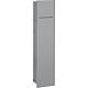 Toilet wall container Bend, 2 grey glass doors, W x H: 180x825 mm, right stop