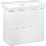 Washbasin base cabinet SURI2 with ceramic washbasin, width 650 mm