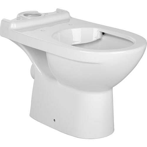 WC à chasse d'eau profonde V&B O.Novo sans bord de chasse pour combinaison, blanc