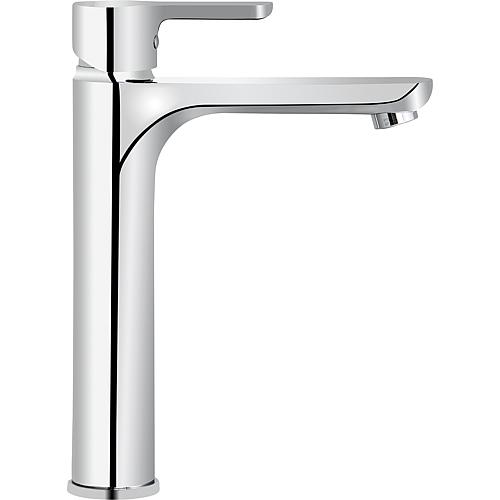 Washbasin mixer Goodlife, projection 150mm, with clicker drain set, chrome