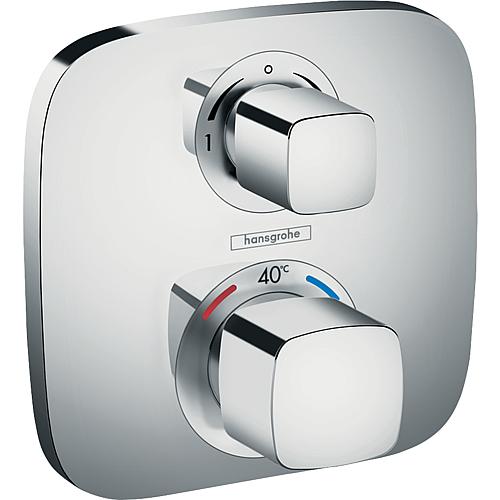 Flush-mounted thermostat Ecostat E, for 2 consumers Standard 1