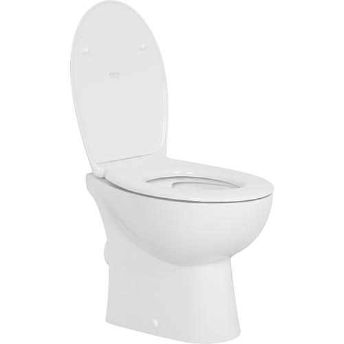 Bau Keramik pedestal washdown toilet, rimless Anwendung 2