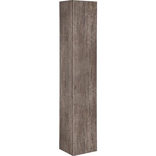 Tall cabinet BALI, 1 door, chateau oak, reversible stop, 300x1600x270 mm