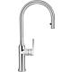 Sink mixer Melado, with pull-out outlet, projection 201 mm, chrome-plated