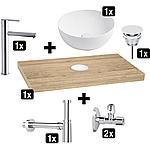 Blata bathroom counter top promotional pack, knotted oak