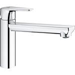 Sink mixer Grohe Bauedge, swivel spout, projection 222 mm, chrome