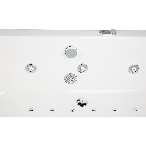 Whirlpool Pop 1800 Combisystème 6 buses massage, 12 Airpool, 2 buses pied, 1 buse dos, 1800x435x800 mm