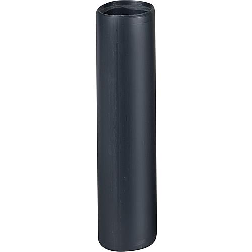 Tube DN100, longueur 1m, materiel PE, couleur anthracite