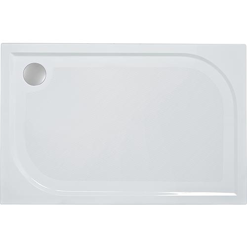 Shower trays EBBY rectangular 1000x38x900 mm anti-slip mineral casting, white