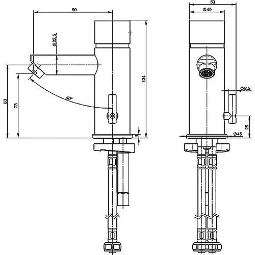 Self-closing valve CONTI+ lino SofTouch ST10 Standard 2
