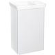 Meuble salle de bain Suri 2 meuble sous vasque+vasque blanc brill.,1 porte piv. 440x690x310mm