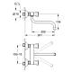 Costa wall=mounted sink unit mixer Standard 2