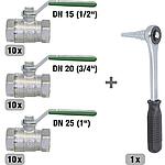 Drinking water ball valve set