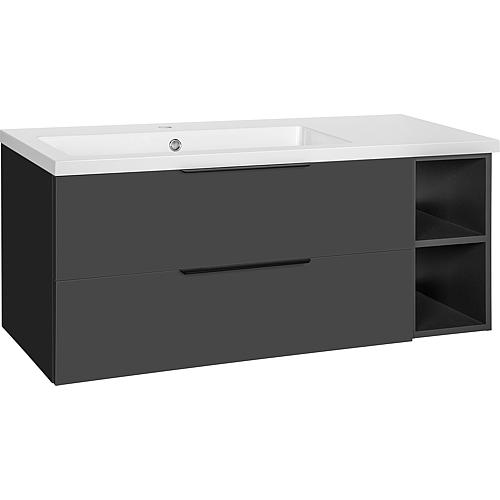 Lossa washbasin base cabinet with washbasin made of mineral composite Standard 2