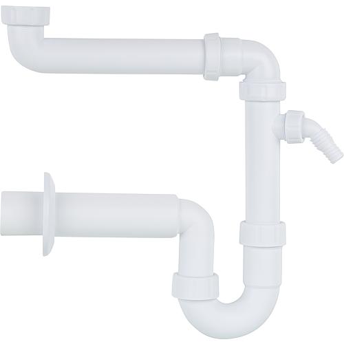 Space-saving washbasin, sink and basin siphon Standard 1