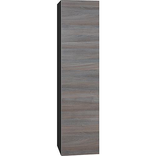 Colonne ELA avec Softclose noir satiné - front gris 400x1600x350mm