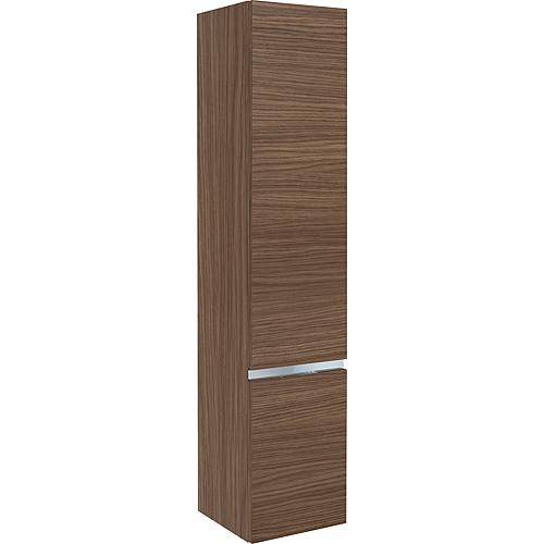 Tall cabinet series MBH, 2 doors, khaki oak, left stop, 350x1655x370 mm