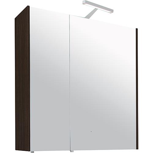 Mirror cabinet with LED lighting, 700 mm width Standard 9