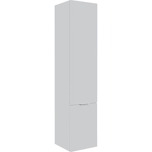 Tall cabinet series MBF, 2 doors, stone grey, left stop, 350x1625x370 mm