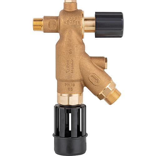 Discharge valve with system separator BA, DN 15 (1/2”), type FK 4 Standard 1