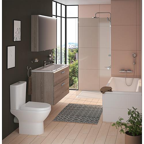 Standing washdown toilet Integra, for combination, rimless Anwendung 2