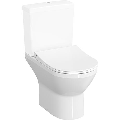 Standing, deep-flush WC Vitra Integra white, rimless BxHxD:355x400x485 mm