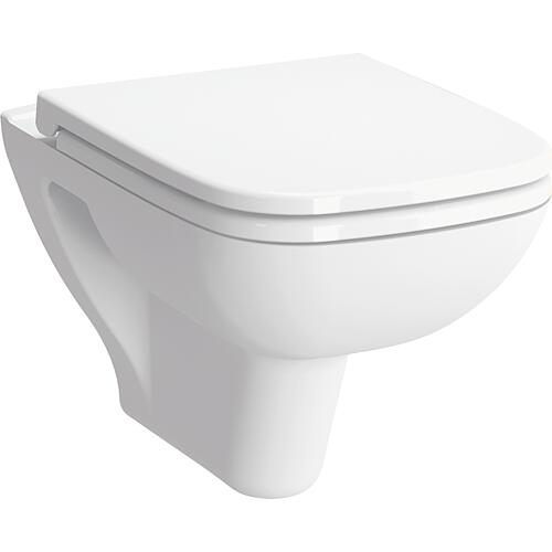 Wall-mounted washdown WC S20, angular shape, rimless Standard 1