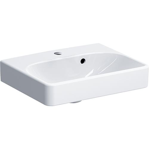 Hand washbasin Geberit Smyle Square white WxHxD: 450x160x360mm