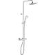 Shower system Ideal Standard Ceratherm 25 hand shower, overhead shower Ø 200 mm and thermostat chrome