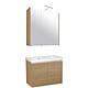 Kit meuble salle de bain EOLA 2 portes chêne nature largeur 700 mm