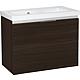 Eola washbasin base cabinet with ceramic washbasin, width 710 mm, with 2 front drawers Standard 9