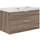 Base cabinet + ceramic washbasin EPIL, hemp elm, 2 drawers 710x550x510 mm