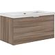 Base cabinet + ceramic washbasin EPIL, hemp elm, 1 drawer, 860x550x510 mm