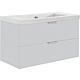 Base cabinet + ceramic washbasin EPIL stone grey, 2 drawers 710x550x510 mm