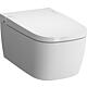 Dusch-WC VitrA V-Care 1.1 Basic weiß, Wandtiefspül-WC spülrandlos + WC-Sitz