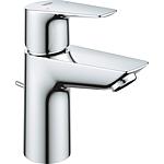 Washbasin mixer Grohe BauEdge S-size, projection 93 mm, chrome, with drain set