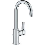 Washbasin mixer Grohe BauEdge L size, projection 140 mm, chrome, with drain set