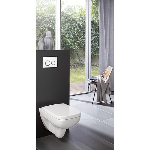 Wall-mounted flushdown toilet, Renova Plan, rimless Anwendung 3