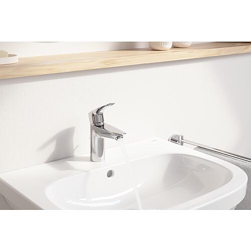 Washbasin mixer Grohe Eurosmart S size, projection 109 mm, chrome, with drain set