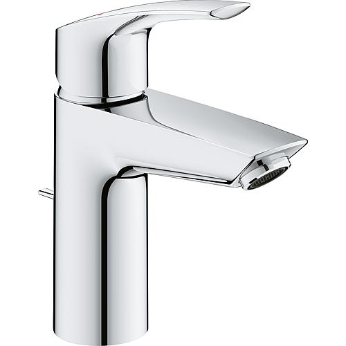 Washbasin mixer Grohe Eurosmart S size, projection 109 mm, chrome, with drain set