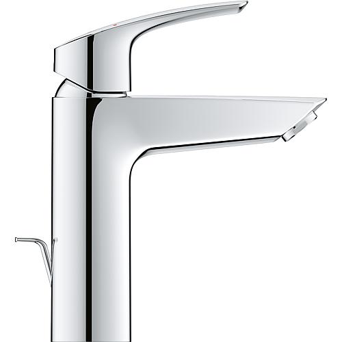 Waschtischmischer Grohe Eurosmart M-Size Ausladung 121 mm chrom mit Ablaufgarnitur