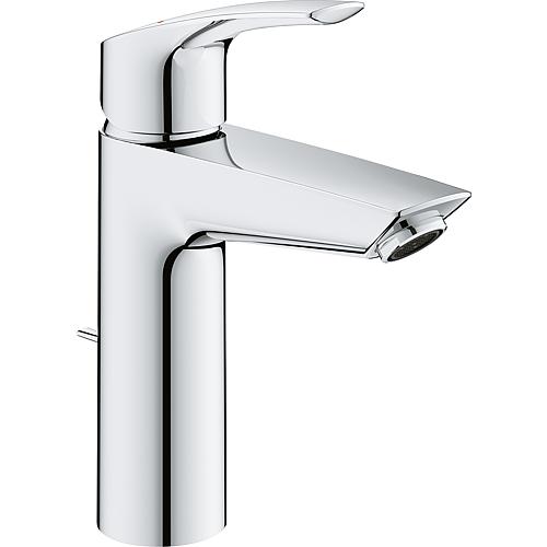 Waschtischmischer Grohe Eurosmart M-Size Ausladung 121 mm chrom mit Ablaufgarnitur