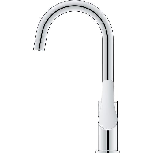 Washbasin mixer Grohe Eurosmart L size, projection 140 mm, chrome, push-open drain