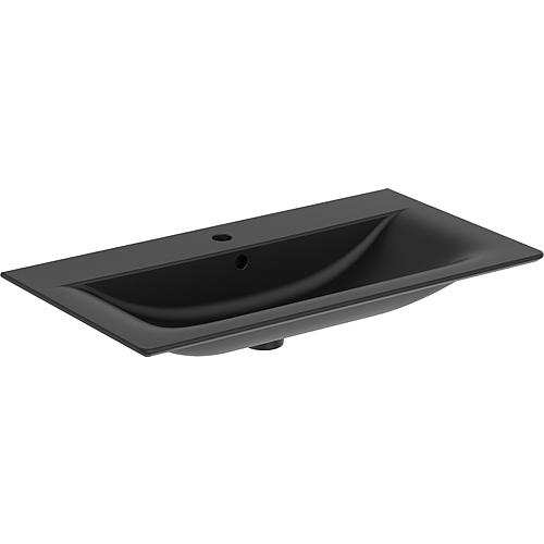 Washbasin Ideal Standard Connect Air WxHxD: 840x160x460 mm black matt