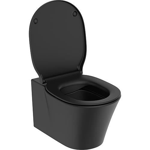 Wall washdown toilet Connect Air, black rimless Anwendung 2