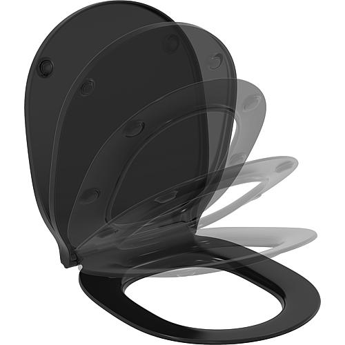 Toilet seat Connect Air, black, soft close Anwendung 3